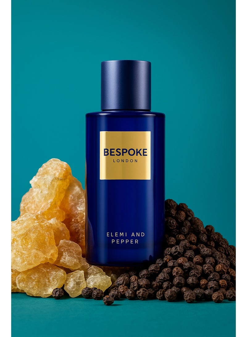 Bespoke London Gold Collection Elemi & Pepper Eau de Parfum for Men, 100ml – Long-Lasting Woody Ambery Men’s Perfume, Luxury Fragrance Gift - Image 5